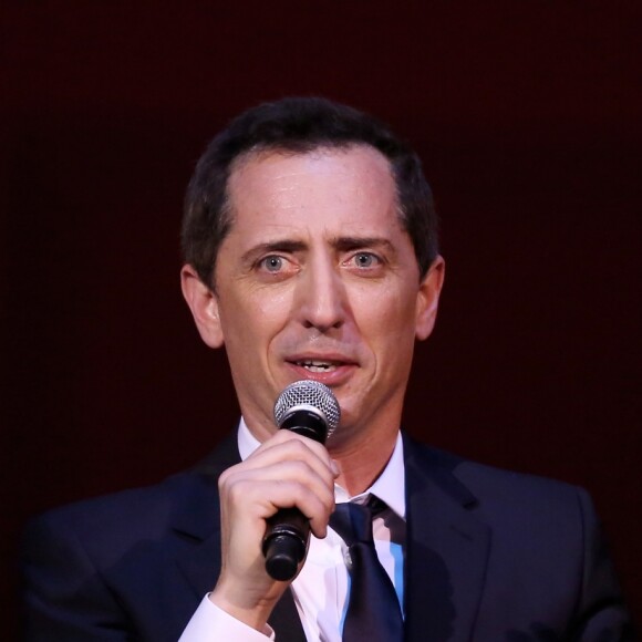 Exclusif - Gad Elmaleh se produit sur la mythique scène du "Carnegie Hall" à New York, avec son spectacle "Oh My Gad", entièrement joué en anglais. New York, le 11 février 2017. © Dominique Jacovides/Bestimage