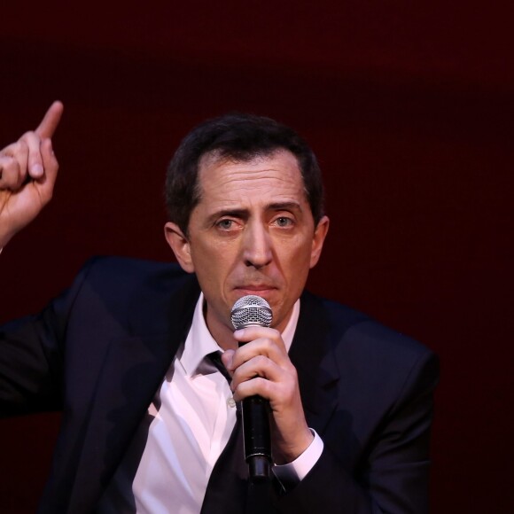 Exclusif - Gad Elmaleh se produit sur la mythique scène du "Carnegie Hall" à New York, avec son spectacle "Oh My Gad", entièrement joué en anglais. New York, le 11 février 2017. © Dominique Jacovides/Bestimage