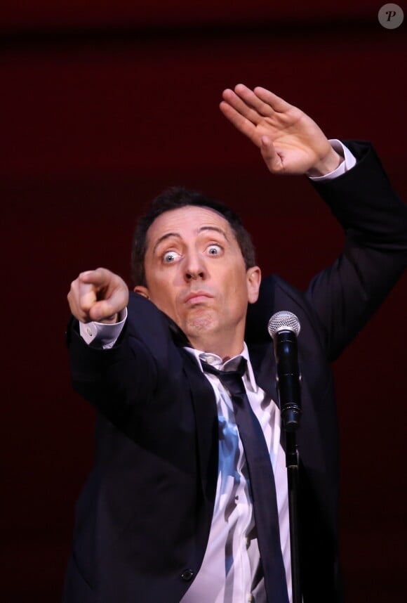 Exclusif - Gad Elmaleh se produit sur la mythique scène du "Carnegie Hall" à New York, avec son spectacle "Oh My Gad", entièrement joué en anglais. New York, le 11 février 2017. © Dominique Jacovides/Bestimage