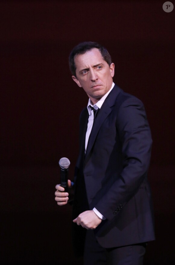 Exclusif - Gad Elmaleh se produit sur la mythique scène du "Carnegie Hall" à New York, avec son spectacle "Oh My Gad", entièrement joué en anglais. New York, le 11 février 2017. © Dominique Jacovides/Bestimage