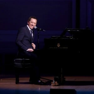 Exclusif - Gad Elmaleh se produit sur la mythique scène du "Carnegie Hall" à New York, avec son spectacle "Oh My Gad", entièrement joué en anglais. New York, le 11 février 2017. © Dominique Jacovides/Bestimage