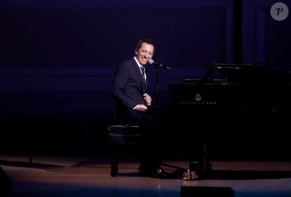 Exclusif - Gad Elmaleh se produit sur la mythique scène du "Carnegie Hall" à New York, avec son spectacle "Oh My Gad", entièrement joué en anglais. New York, le 11 février 2017. © Dominique Jacovides/Bestimage