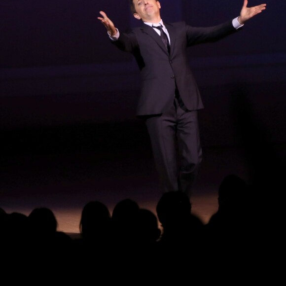 Exclusif - Gad Elmaleh se produit sur la mythique scène du "Carnegie Hall" à New York, avec son spectacle "Oh My Gad", entièrement joué en anglais. New York, le 11 février 2017. © Dominique Jacovides/Bestimage