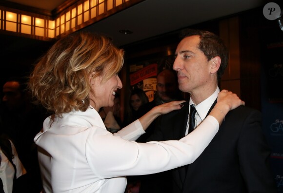 Exclusif - Alexandra Lamy et Gad Elmaleh lors du photocall du spectacle de Gad Elmaleh "Oh My Gad" au "Carnegie Hall" à New York, le 11 février 2017. © Dominique Jacovides/Bestimage