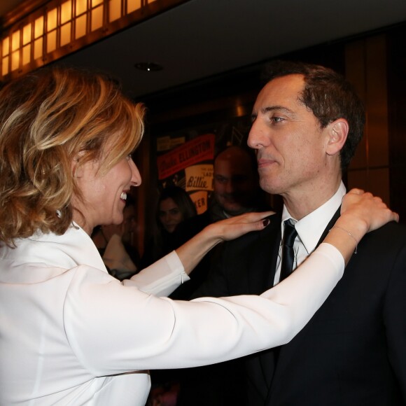 Exclusif - Alexandra Lamy et Gad Elmaleh lors du photocall du spectacle de Gad Elmaleh "Oh My Gad" au "Carnegie Hall" à New York, le 11 février 2017. © Dominique Jacovides/Bestimage