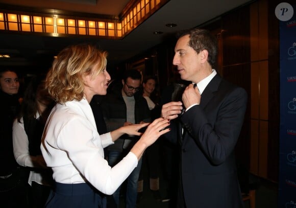 Exclusif - Alexandra Lamy et Gad Elmaleh lors du photocall du spectacle de Gad Elmaleh "Oh My Gad" au "Carnegie Hall" à New York, le 11 février 2017. © Dominique Jacovides/Bestimage