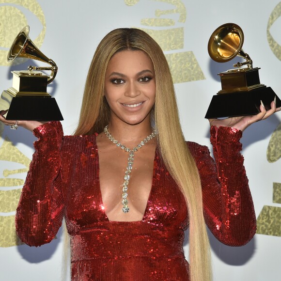 Beyonce lors de la 59e cérémonie des Grammy Awards, au Staples center de Los Angeles, le 12 février 2017.