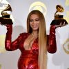 Beyonce lors de la 59e cérémonie des Grammy Awards, au Staples center de Los Angeles, le 12 février 2017.