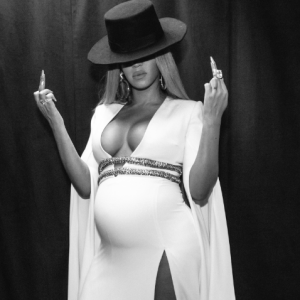 Beyoncé après la cérémonie des Grammy Awards, à Los Angeles, le 12 février 2017.