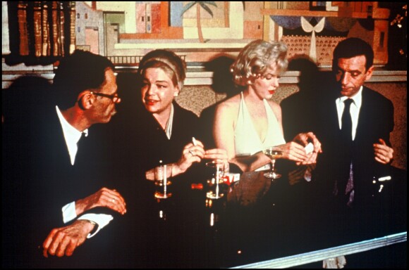 Arthur Miller, Marilyn Monroe, Simone Signoret et Yves Montand (photo d'archive)