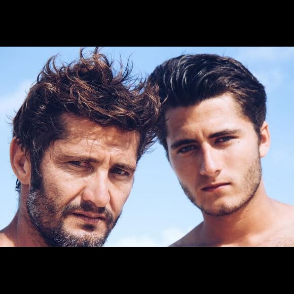 Bixente et son fils ltximista Lizarazu, en vacances en Polynésie française. Instagram, 2016
