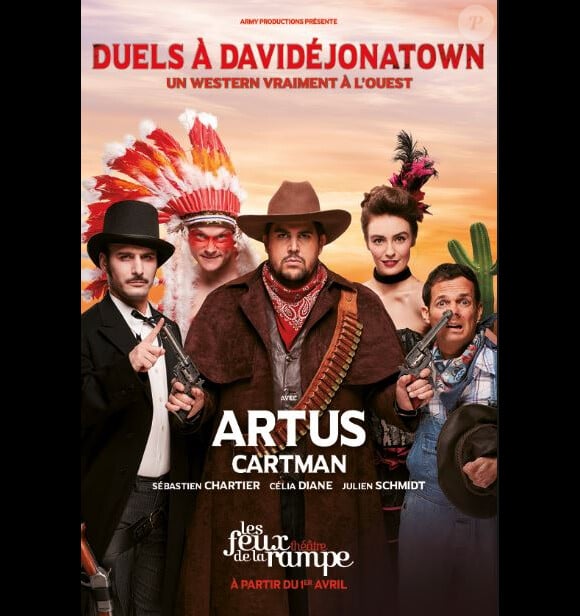 Artus de retour sur scène dans Duels à Davidéjonatown, avril 2017, aux Feux de la rampe
