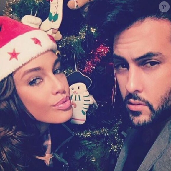 Vanessa Lawrens et Gabano à Noël - Instagram, 2016