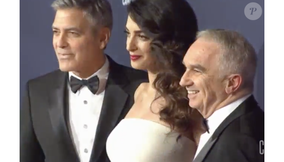 Amal et George Clooney arrivant aux César à Paris le 24 février 2017