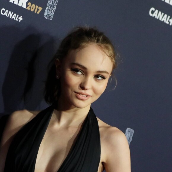 Lily-Rose Depp (robe Chanel) - Photocall de la 42e cérémonie des Cesar à la salle Pleyel à Paris, le 24 février 2017. © Dominique Jacovides - Olivier Borde / Bestimage