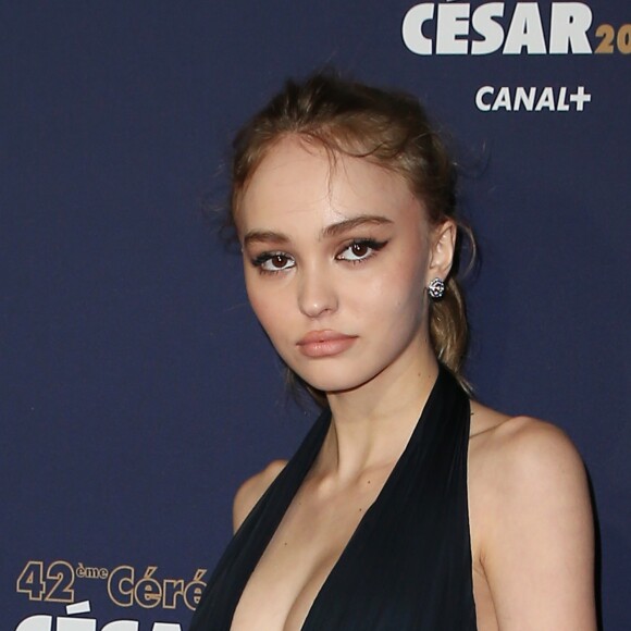 Lily-Rose Depp, nominée meilleur espoir féminin pour le film "La Danseuse" au photocall de la 42e cérémonie des César à la salle Pleyel à Paris le 24 février 2017. © Dominique Jacovides / Oliver Borde / Bestimage