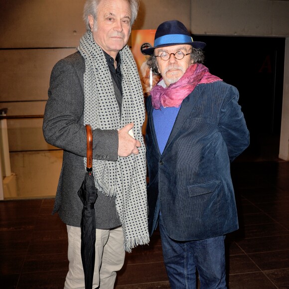 Franz-Olivier Giesbert et Jean-Michel Ribes - Avant première du film "Monsieur & Madame Adelman" cinéma MK2 Bibliothèque à Paris, le 27 février 2017. © Veeren/Bestimage