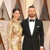 Jessica Biel et son mari Justin Timberlake à la 89ème cérémonie des Oscars au Hollywood & Highland Center à Hollywood le 26 février 2017.