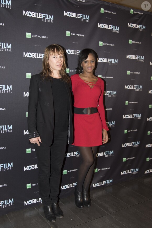 Emmanuelle Bercot et Maïmouna Doucouré - Mobile Film Festival au cinéma MK2 Bibliothèque à Paris, le 28 février 2017. © Pierre Perusseau/Bestimage