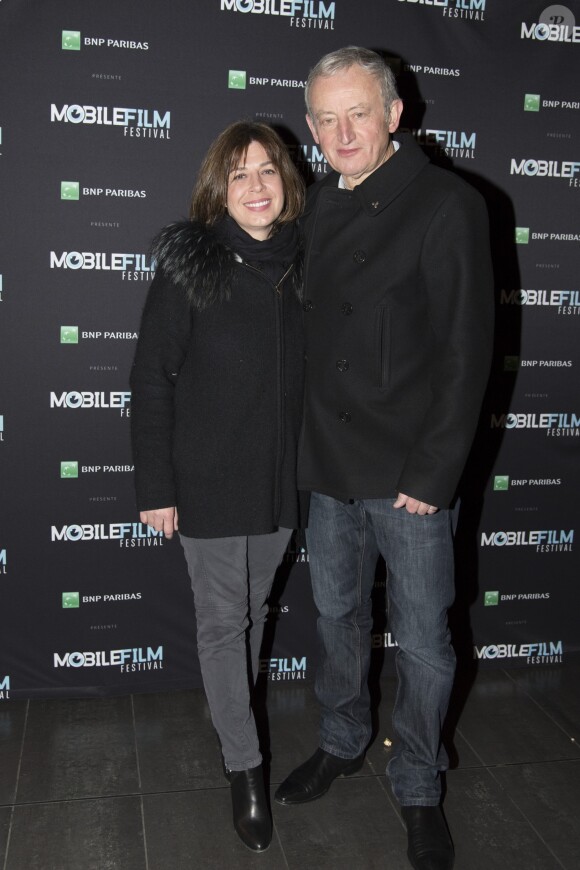 Yann Queffélec et sa femme Servane - Mobile Film Festival au cinéma MK2 Bibliothèque à Paris, le 28 février 2017. © Pierre Perusseau/Bestimage