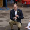 Le prince William, duc de Cambridge, effectuait le lancement du Skillforce Prince William Award à l'occasion d'une visite dans une école primaire du Pays de Galles à Abergavenny le 1er mars 2017.