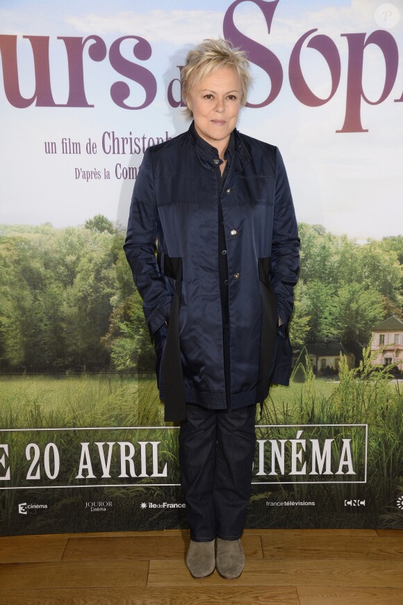 Muriel Robin à l'Avant-première du film "Les Malheurs de Sophie" au Pathé Beaugrenelle à Paris Le 10 avril 2016 © Guirec Coadic / Bestimage