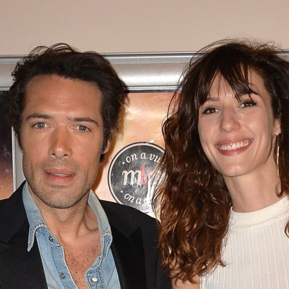 Doria Tillier et son compagnon Nicolas Bedos à l'Avant première du film "Monsieur & Madame Adelman" cinéma MK2 Bibliothèque à Paris, le 27 février 2017. © Veeren/Bestimage