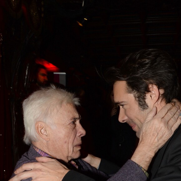 Semi-Exclusif - Guy Bedos et son fils Nicolas Bedos à l' After-party du film "Mr & Mme Adelman" au Raspoutine à Paris, le 19 décembre 2016. © Rachid Bellak/Bestimage