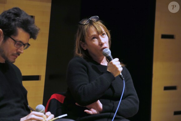 Emmanuelle Bercot - Conférence "The World Political Turmoils, the position of filmmakers" lors du 3ème jour du Festival "Rendez-vous with French cinema" à New York le 3 mars 2017.