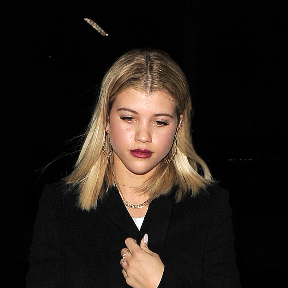 Sofia Richie passe la soirée au "Bloomsbury Bowling" à Londres, le 19 Janvier 2017.