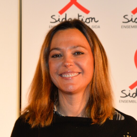 Sandrine Quétier - Soirée de lancement du Sidaction 2017 au Musée du Quai Branly à Paris le 7 mars 2017. © Coadic Guirec/Bestimage