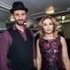 Exclusif - Arié Elmaleh et sa compagne Barbara Schulz - Backstage de l'enregistrement de l'émission "Tous au Lido pour le Sidaction", qui sera diffusée le 2 avril sur France 2, à Paris. Le 21 mars 2016 © Moreau-Jacovides / Bestimage