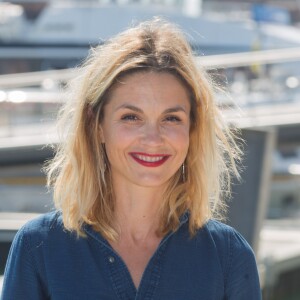 Barbara Schulz - Photocall de "Le Mystère du lac" dans le cadre du 17ème festival de fiction TV de La Rochelle sur le Vieux Port, le 10 septembre 2015.