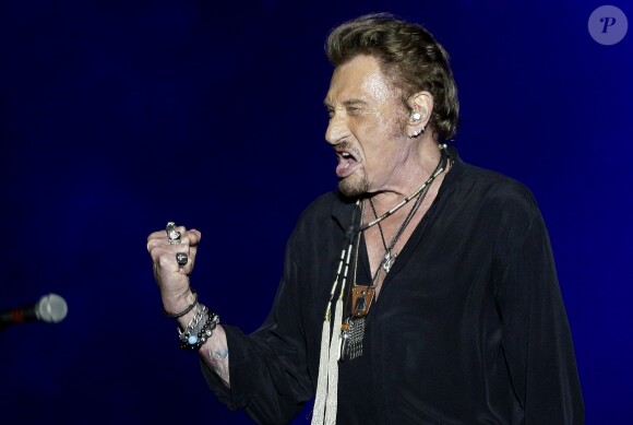 Exclusif - Johnny Hallyday en concert au Vélodrome à Arcachon. Le 19 juillet 2016 © Patrick Bernard-Thibaud Moritz / Bestimage