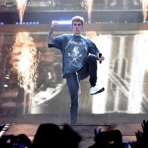 Justin Bieber en concert à Cracovie en Pologne. Novembre 2016.