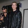 Paris Hilton et son nouveau compagnon Chris Zylka arrivent à l'aéroport de LAX à Los Angeles, le 19 février 2017