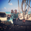 Paris Hilton et son amoureux Chris Zylka en vacances à Tulum - Photo publiée sur Instagram le 12 mars 2017