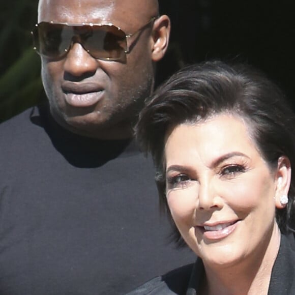 Kris Jenner et son compagnon Corey Gamble à Los Angeles, le 8 mars 2017