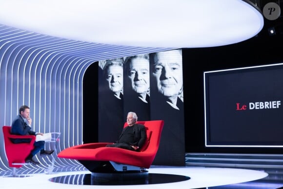 Exclusif - Enregistrement de l'émission "Le Divan" présentée par Marc-Olivier Fogiel avec Pierre Arditi en invité. Le 24 février 2017 © Cyril Moreau / Bestimage