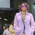 Kat (Katerina) Graham arrivant au défilé de mode "Véronique Leroy", collection prêt-à-porter Automne-Hiver 2017-2018 au palais de Tokyo à Paris, le 4 Mars 2017.© CVS/Veeren/Bestimage
