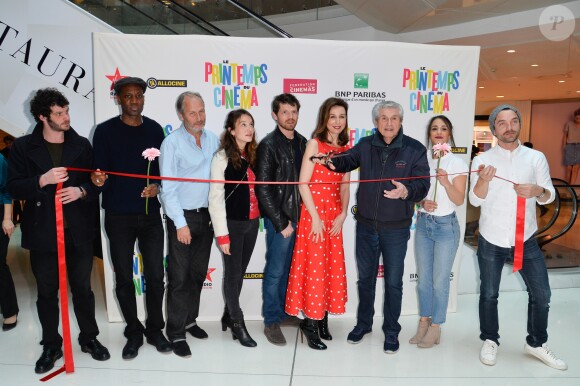 Félix Moati, Abd al Malik, Hippolyte Girardot, Anaïs Demoustier, Pierre Deladonchamps, Elsa Zylberstein, Claude Lelouch, Alice Belaïdi et Guillaume Gouix lors du lancement du 18ème Printemps du Cinéma au cinéma Pathé Beaugrenelle à Paris, France, le 19 mars 2017. © Coadic Guirec/bestimage