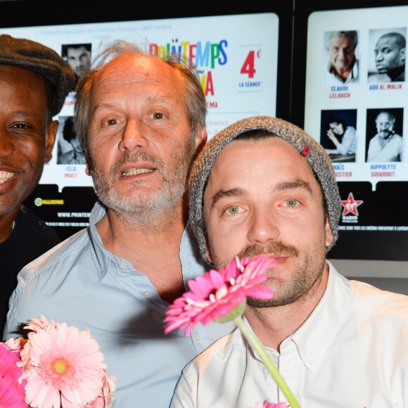 Abd al Malik, Hippolyte Girardot et Guillaume Gouix lors du lancement du 18ème Printemps du Cinéma au cinéma Pathé Beaugrenelle à Paris, France, le 19 mars 2017. © Coadic Guirec/bestimage
