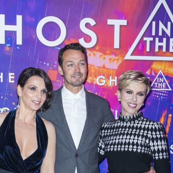 Juliette Binoche, Scarlett Johansson, Rupert Sanders - Avant-première du film "Ghost in the Shell" au Grand Rex à Paris, le 21 mars 2017. © Olivier Borde/Bestimage