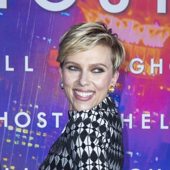 Scarlett Johansson (robe Azzedine Alaïa) - Avant-première du film "Ghost in the Shell" au Grand Rex à Paris, le 21 mars 2017. © Olivier Borde/Bestimage