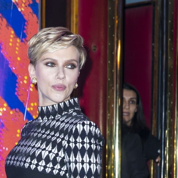 Scarlett Johansson (robe Azzedine Alaïa) - Avant-première du film "Ghost in the Shell" au Grand Rex à Paris, le 21 mars 2017. © Olivier Borde/Bestimage