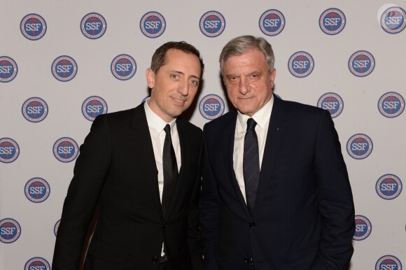 Exclusif - Gad Elmaleh et Sidney Toledano - Gala des "Sauveteurs Sans Frontières" à l'hôtel du Collectionneur à Paris le 20 mars 2017. Sauveteurs Sans Frontières a pour mission de porter assistance à des personnes en danger dans le monde entier. Son credo : « Qui sauve une vie, sauve l'humanité ». © Rachid Bellak/Bestimage