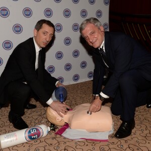 Exclusif - Gad Elmaleh et Sidney Toledano - Gala des "Sauveteurs Sans Frontières" à l'hôtel du Collectionneur à Paris le 20 mars 2017. Sauveteurs Sans Frontières a pour mission de porter assistance à des personnes en danger dans le monde entier. Son credo : « Qui sauve une vie, sauve l'humanité ». © Rachid Bellak/Bestimage