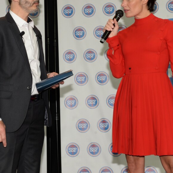 Exclusif - Arié Levy (Président de Sauveteurs Sans Frontières), Alessandra Sublet - Gala des "Sauveteurs Sans Frontières" à l'hôtel du Collectionneur à Paris le 20 mars 2017. Sauveteurs Sans Frontières a pour mission de porter assistance à des personnes en danger dans le monde entier. Son credo : « Qui sauve une vie, sauve l'humanité ». © Rachid Bellak/Bestimage