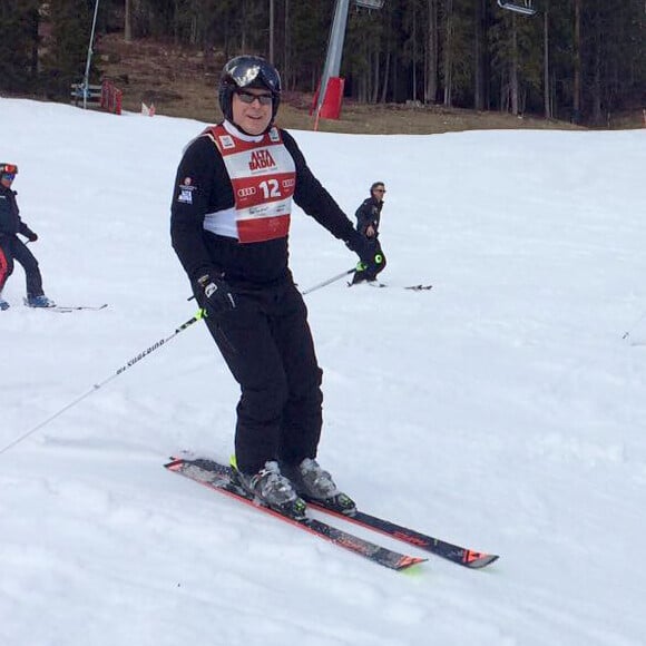 Le prince Albert II de Monaco au World Stars Ski Event dans la station de ski d' Alta Badia en Italie le 25 mars 2017 25/03/2017 - Alta Badia