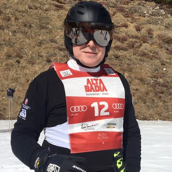 Le prince Albert II de Monaco au World Stars Ski Event dans la station de ski d' Alta Badia en Italie le 25 mars 2017 25/03/2017 - Alta Badia